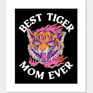 Best Tiger Mom Ever Funny Tiger Gift Posters and Art